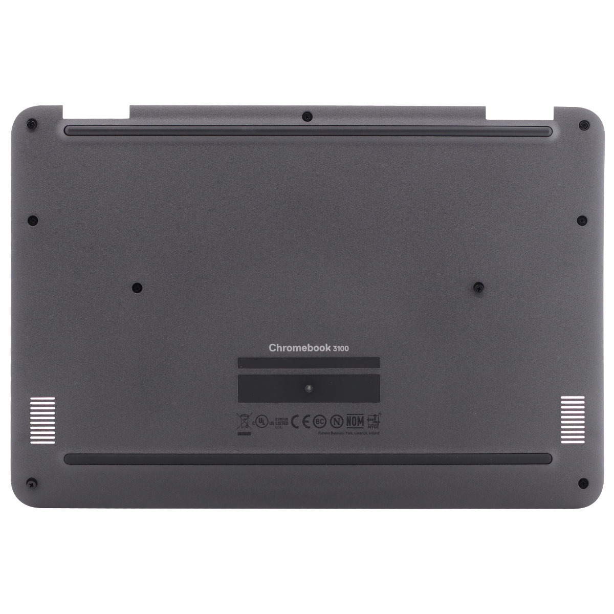 Bottom cover for use with Dell 3100 Chromebook, Part Number: 2RY30