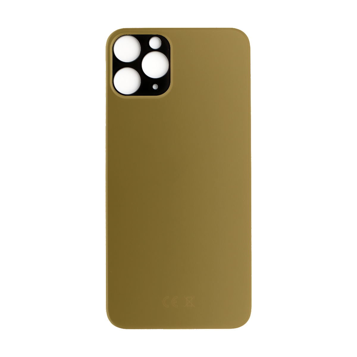 Back Glass Larger Camera Opening For Iphone 11 Pro Max Gold No Logo
