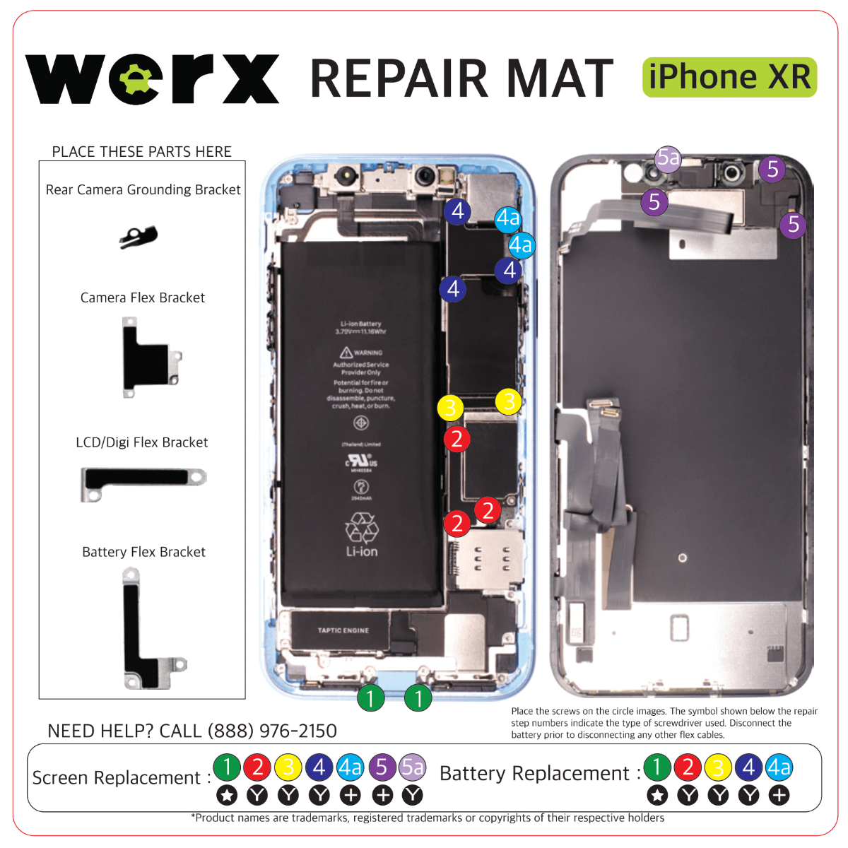 Magnetic Screwmat - iPhone XR