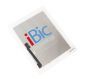 iBic Glass and Digitizer Full Assembly with Home Button Flex Cable Installed, White, for use with iPad 4