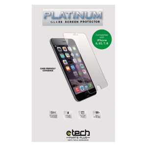 Platinum Glass Screen Protector for iPhone 6,6s,7,8, SE (2020) (Retail Packaging)