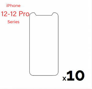 Bulk pack of 10 Tempered Glass Screen for use with iPhone 12/12 Pro