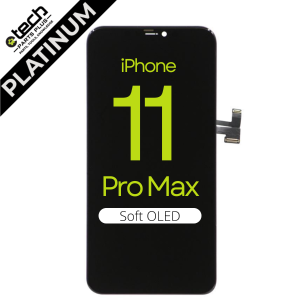 Platinum Soft OLED Screen Assembly for use with iPhone 11 Pro Max