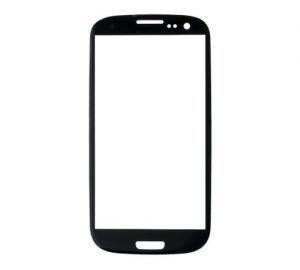 Glass only for use with Samsung Galaxy S3 Sapphire Black (No Logo)