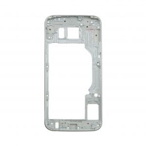 Back Frame without small parts for use with Samsung Galaxy S6 (White Pearl)