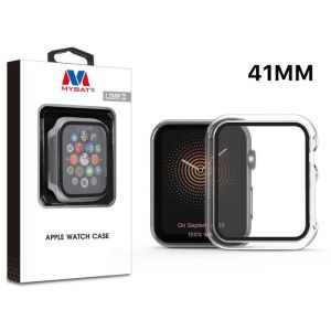 MyBat Fusion Protector Case (with Tempered Glass Screen Protector) for Apple Watch Series 7 / 8 41mm - Transparent Clear