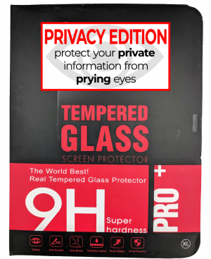 Premium Privacy Tempered Glass Protector for use with Ipad Mini 4 - (retail packaging)
