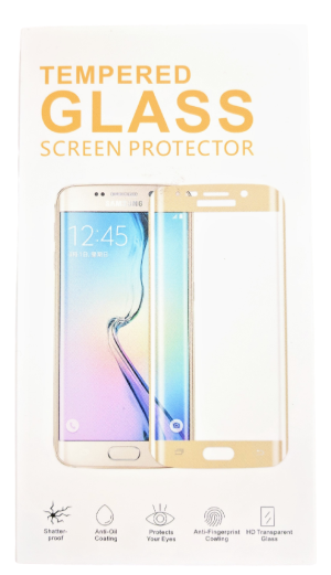 Premium Tempered Glass Screen Protector for use with Samsung S6 Edge Plus - (Retail Packaging)