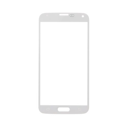 Glass only for use with Samsung Galaxy S5 SM-G900, White (No Logo)