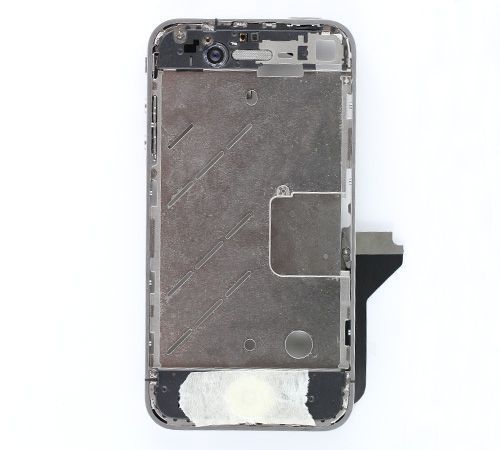 Aluminum bezel with small white parts assembly for use with iPhone 4 GSM (New, Pre-assembled) for use with iPhone 4