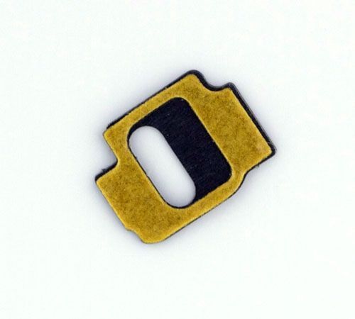 Silent switch metal spacer with foam for use with iPhone 4