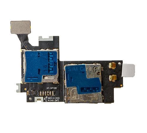 SIM Card Reader Flex Cable for use with Samsung Galaxy Note II International/AT&T N7100/i317