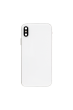 Frame w/Volume, Power Button for use with iPhone XS (Silver/White)