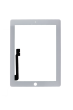 Platinum Digitizer Screen for use with iPad 3/4 (White)