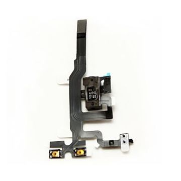 Headphone Jack, Volume and Silent Switch Assembly, Black, for use with iPhone 4S