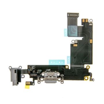 Charging Dock/Headphone Jack Flex Cable for use with the iPhone 6 Plus (5.5), Light Gray