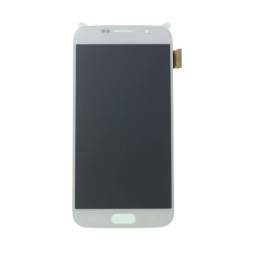 OLED Digitizer Screen Assembly for use with Samsung Galaxy S6 (Without Frame)(White Pearl)