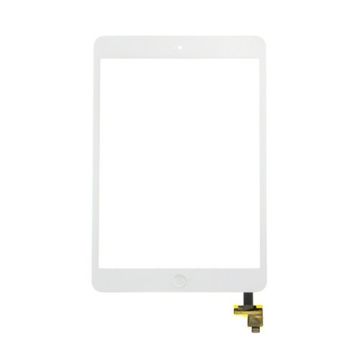 Glass and Digitizer Assembly for use with iPad Mini & iPad Mini w/Retina, White, with IC chip and home button flex cable A++
