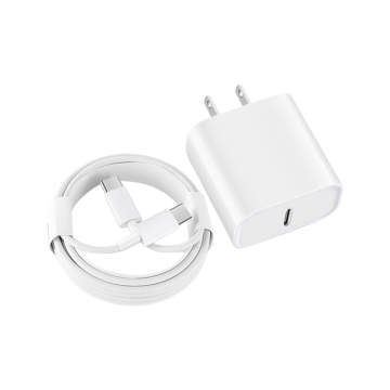 USB-C to USB-C 3' Cable with 20W USC-C Charging Adapter