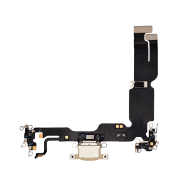 Charging Port Flex Cable for use with iPhone 15 Plus (Yellow)