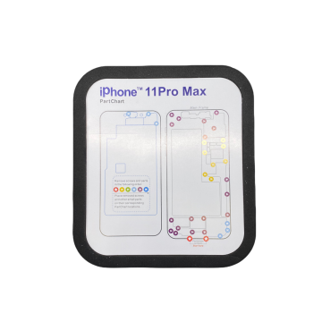 Magnetic Work Mat 16x17cm��with iPhone 6 - 11 Pro Max Screw Charts