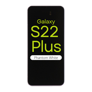 OLED Digitizer Screen Assembly for use with Galaxy S22 Plus 5G with frame (Phantom White)