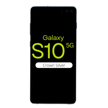 OLED Digitizer Screen Assembly with Frame for use with Galaxy S10 5G (Crown Silver)