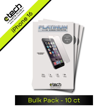 Tempered Glass Bulk (10 Pack) for iPhone 16