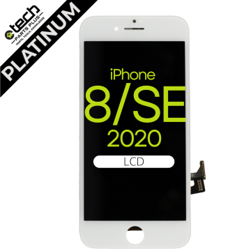 Platinum LCD Screen Assembly for use with iPhone 8/iPhone SE 2020 (White)