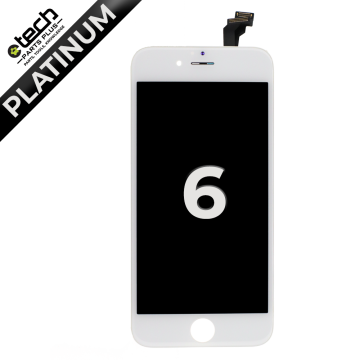 Platinum LCD Screen Assembly for use with iPhone 6 (White)