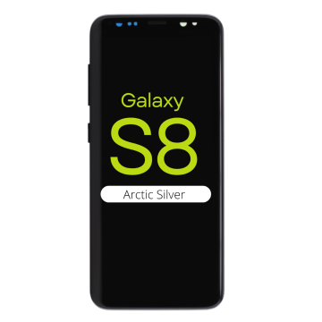 OLED Digitizer Screen Assembly for use with Samsung Galaxy S8 (With Frame) (Arctic Silver)