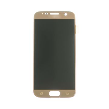 OLED Digitizer Screen Assembly for use with Samsung Galaxy S7 (Without Frame)(Gold Platinum)