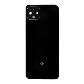 Back Glass for use with Google Pixel 4 (Black)