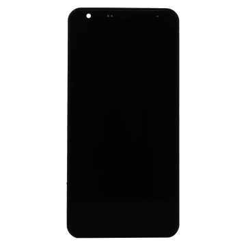 LCD screen with frame for LG Stylo 5 (black). 