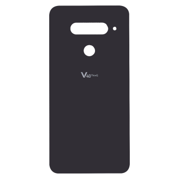 Back Glass for use with LG V40 ThinQ - Black