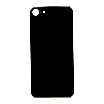 Back Glass (larger camera opening) for iPhone 8/ iPhone SE (2020) (Black)