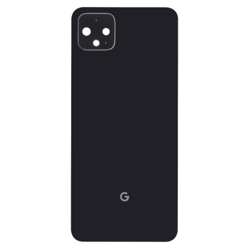 Back Housing with Small Parts for use with Google Pixel 4 (Black)
