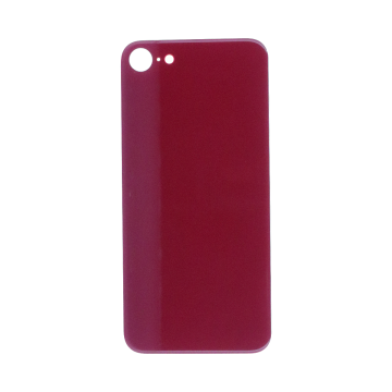 Back Glass (with larger camera opening) for iPhone 8/ iPhone SE (2020) (Red) No Logo
