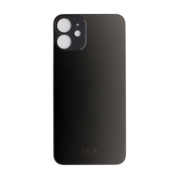 Back Glass (larger camera opening) for iPhone 11 (Black) (No Logo)
