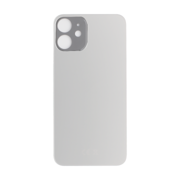 Back Glass (larger camera opening) for iPhone 11 (White) (No Logo)