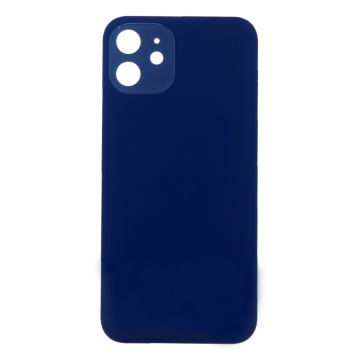 Back Glass (larger camera opening) for use with iPhone 12 (Blue) (no logo)