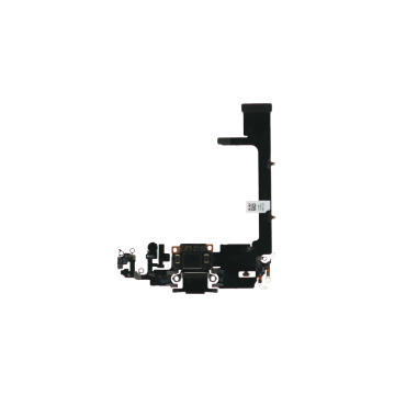 Charging Port /Flex for use with iPhone 11 Pro with IC chip (Black)