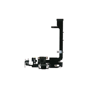 Charging Port /Flex for use with iPhone 11 Pro Max with IC chip (Black)