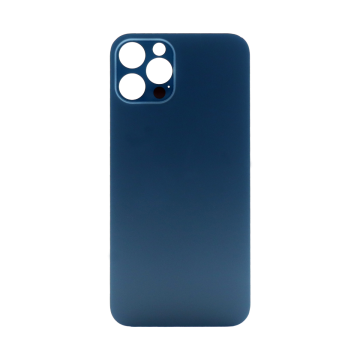 Back Glass (larger camera opening) for use with iPhone 12 Pro (Pacific Blue) (No Logo)