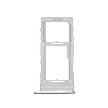 Single Sim Card Tray for use with Samsung S20 (Cloud White)