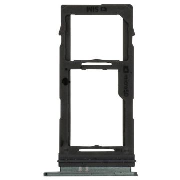 Single Sim Card Tray for use with Samsung S10, S10 Plus, S10E (Green)