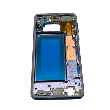 Mid Frame Housing with Earpiece Speaker and Buttons for use with Samsung S10E (Prism Black)