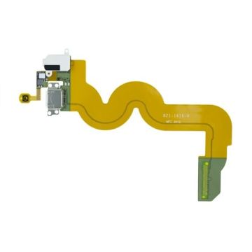 Home Button, Dock, and Headphone Jack Flex Cable for use with iPod Touch Gen 5, White