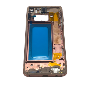 Mid Frame Housing with Earpiece Speaker and Buttons for use with Samsung S10E (Flamingo Pink)