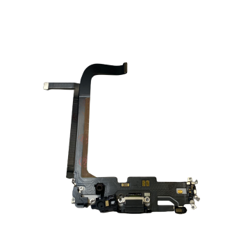 Dock charging flex cable for use with the iPhone 13 Pro Max (Black)
